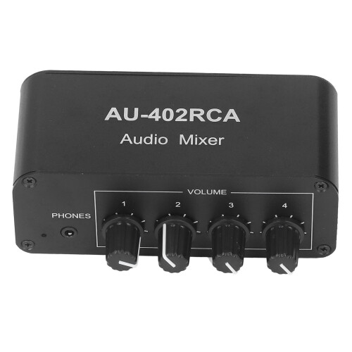 Bidirectional 4-Way Stereo Audio Switcher RCA 2 Out Selector 1
