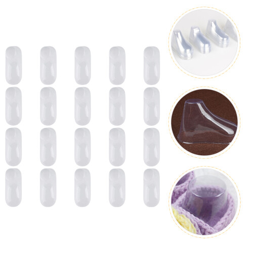 20 paia supporti in pvc trasparente per e scarpe bambino 2