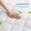 (Double) Deep Fitted Sheet | Waterproof Quilted Mattress Protector, Noiseless Soft Microfiber, Anti-Allergic, 30cm Deep Fitted with Elastic | 5