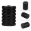 35mm Aluminium Tattoo Machine Handle Grips Black 3