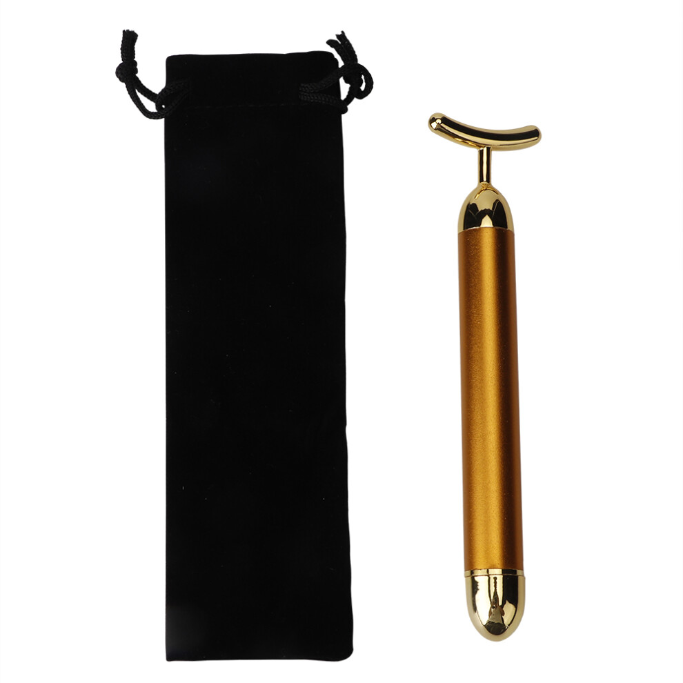 24K Gold Electric Massager Ultrasonic Ion Face Lifting Tool