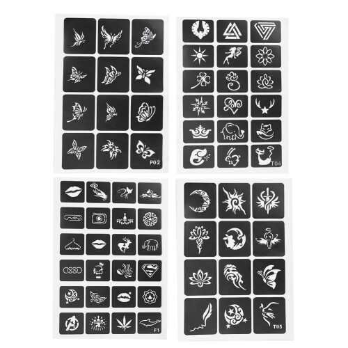 Semi-Permanent Small Tattoo Stencil Airbrush Template