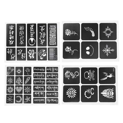 Semi-Permanent Small Tattoo Stencil Airbrush Template 1