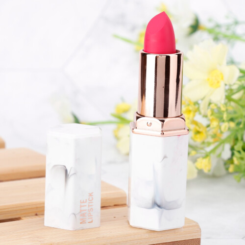 Marble Matte Lipstick - 8 Colors, Long-Lasting, 3.4g 2