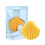 Spugna Konjac Faccia Forma Conchiglia Gialla 1
