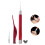 Set Pulitore Orecchie Acciaio Inox con Luce LED e Forchetta 5
