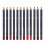 12-farbiges matte, wasserfestes Lippenkonturstift-Set 1