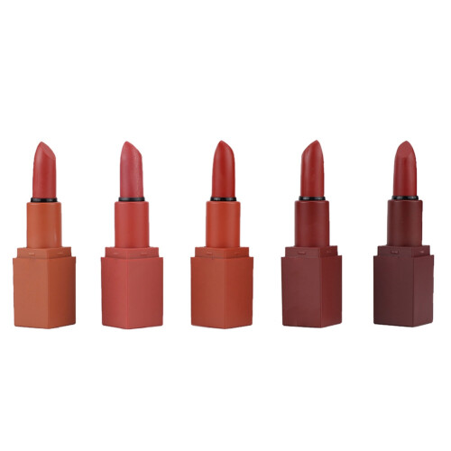 5-farbiger Matte-Lippenstift-Set, langanhaltend & natürlich 2