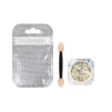 Glitzernde Lidschatten-Puder & Creme, Kristall-Effekt (#5)
