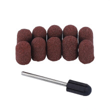 10pcs Nail Grinding Sanding Cap Polisher Tool (7*13)