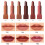6-Farbiger Matte-Lippenstift, langanhaltend mit Rosenduft 5