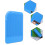 Heat Resistant Foldable Insulation Pad for Electric Hair Roller Blue 5