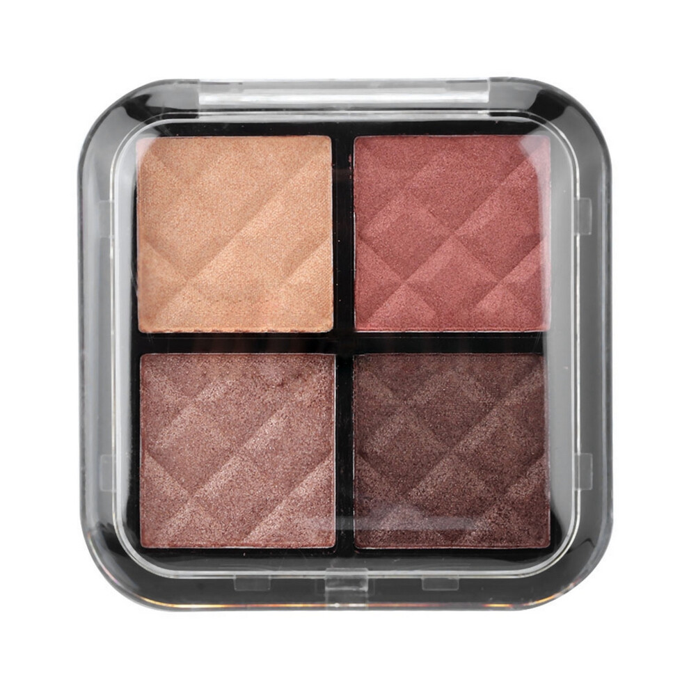 Glitter 4-Color Eye Shadow Palette Matte Waterproof Pigment #01