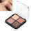 Glitzer 4-Farben Lidschatten Palette Matte Wasserdicht #01 5