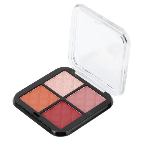 Glitzer 4-Farben Lidschatten Palette Matte Wasserdicht #02 1