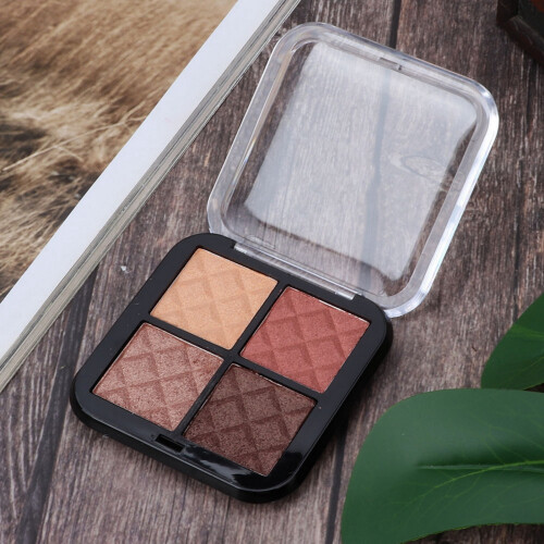Glitzer 4-Farben Lidschatten Palette Matte Wasserdicht #01 2