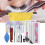 Eyelashes Grafting Tool Set Glue Tweezer False Eyelash Kit (8mm+8mm) 2