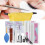 Eyelashes Grafting Tool Set Glue Tweezer False Eyelash Kit (8mm+8mm) 3