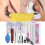 Eyelashes Grafting Tool Set Glue Tweezer False Eyelash Kit (8mm+8mm) 4
