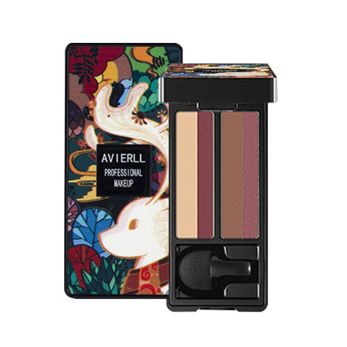 2x Mehrfarbige Matte Lidschattenpalette Nude (C06)
