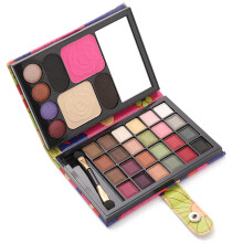 32 Farben Glitter Matt Lidschattenpalette Grüne Blume