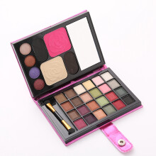 32 Farben Glitter Matt Lidschattenpalette Rosenrot