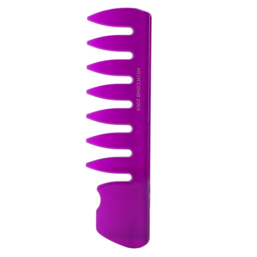 Unisex Purple Men Wide Teeth Detangling Comb Beard Oil