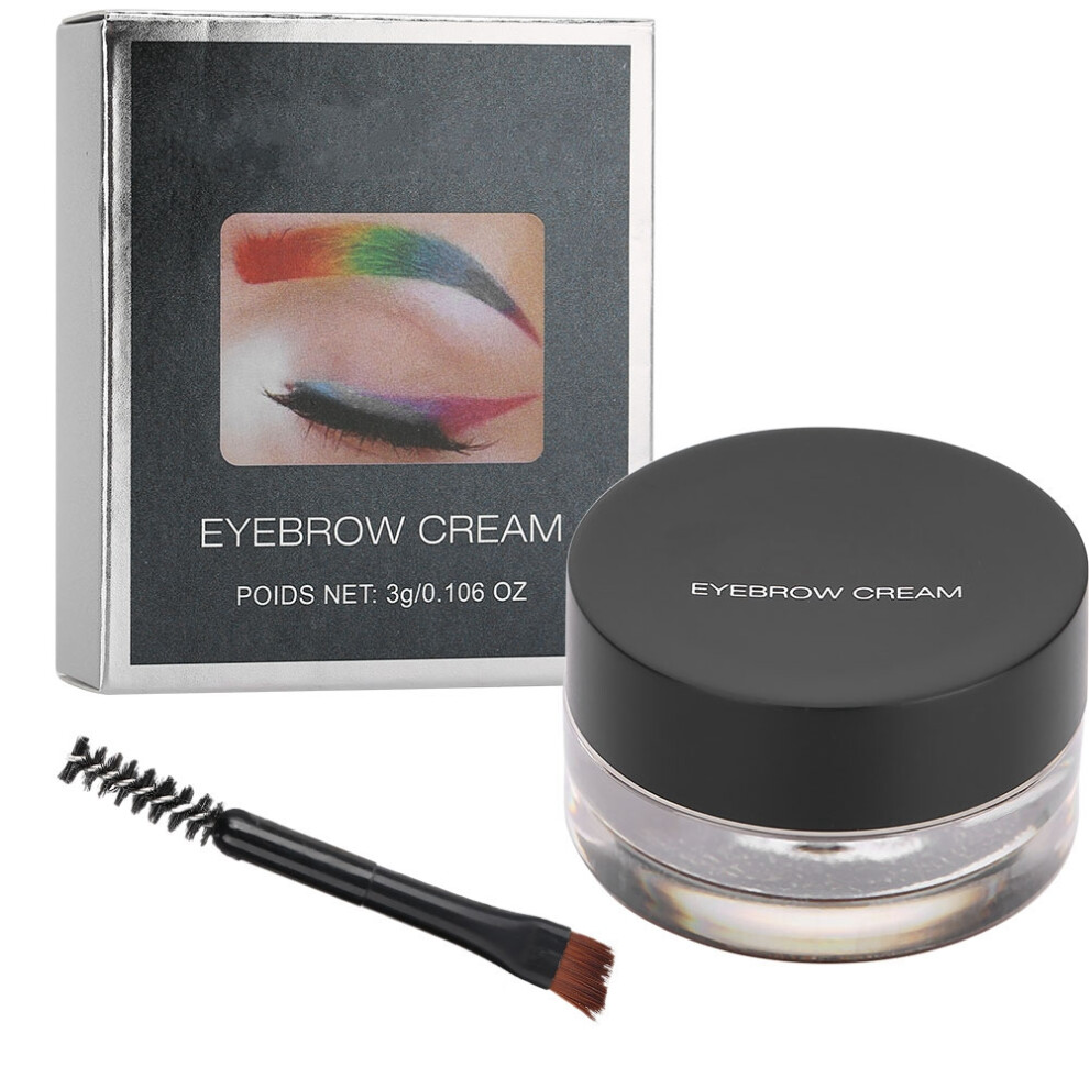 Cream Waterproof Eyebrow Gel Eye Liner With Brush #02