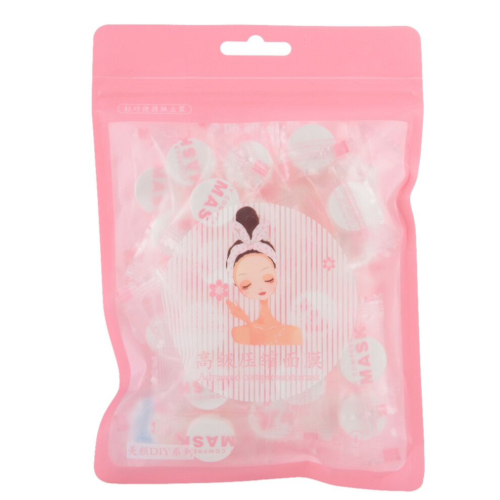 50Pcs Outdoor Travel Compressed Face Mask Portable Non Woven Skin Care 448787262653