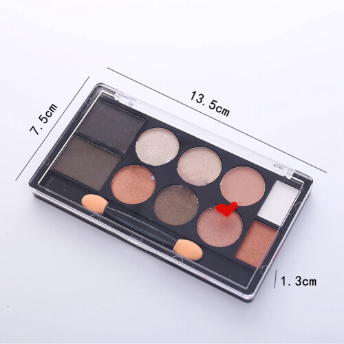 10-farbiges Glitzer-Matte-Palette-Augenmakeup-Puder-Box 1