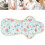 Wasbaar menstruatiepad waaier 350mm groen 5