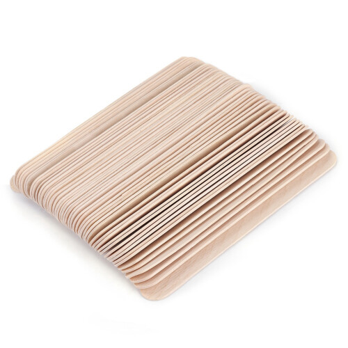 50Pcs Disposable Wooden Wax Applicator Stick 2