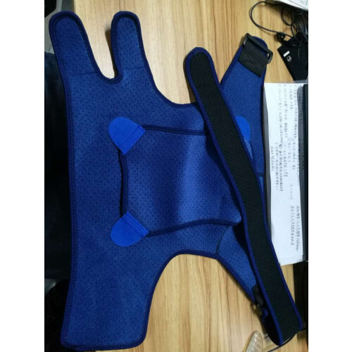 Navy blue fork design compression shoulder pad S Size