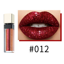 12 Colors Metallic Glitter Non-Sticky Liquid Lipstick (Metal, 12)