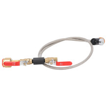 CGA320 G1/2 CO2 Cylinder Refill Adapter with Dual Valve & 36in Hose