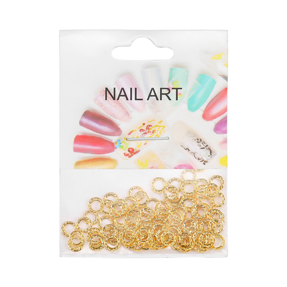 50Pcs/Bag Nail Art Decoration Metal Rivet Manicure Patch(#09)