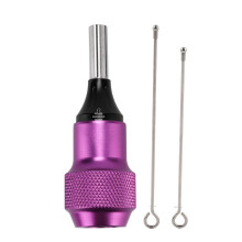 30mm Einstellbar Alu Rutschfest Tattoo-Pistole Griff Lila