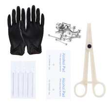 8-teiliges Professionelles Piercing-Set für Nase, Bauchnabel
