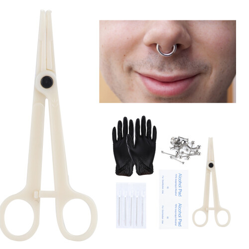 8-teiliges Professionelles Piercing-Set für Nase, Bauchnabel 1