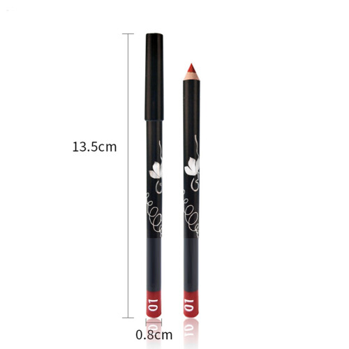 12-farbig wasserfeste Lippenstift-Gloss-Liner 1