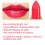 5-farbiger Herz-Lippenstift mit Glanz 2