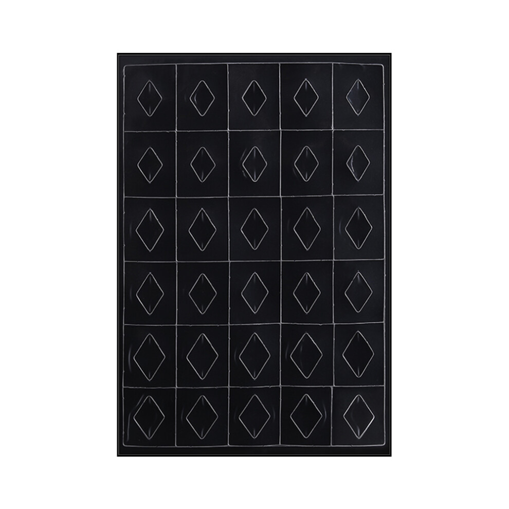 Nail Gemstone Stencil Guide Mold Transparent Sheet DIY Tool Diamond