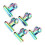 5pcs Stainless Curve C Nail Extension Clips 4