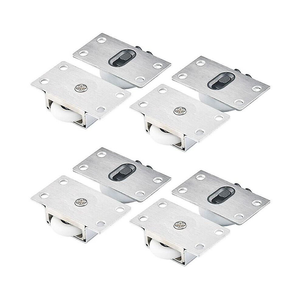 Kikidex (As Show, One Size) Pairs Cabinet Roller Wheels Sliding Door Roller Wheels Sliding Cupboard Casters Cabinet Roller Door Rolling Roller