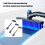 Extendable Car Snow Scraper Removal 34 Inch Telescoping-Blue 3