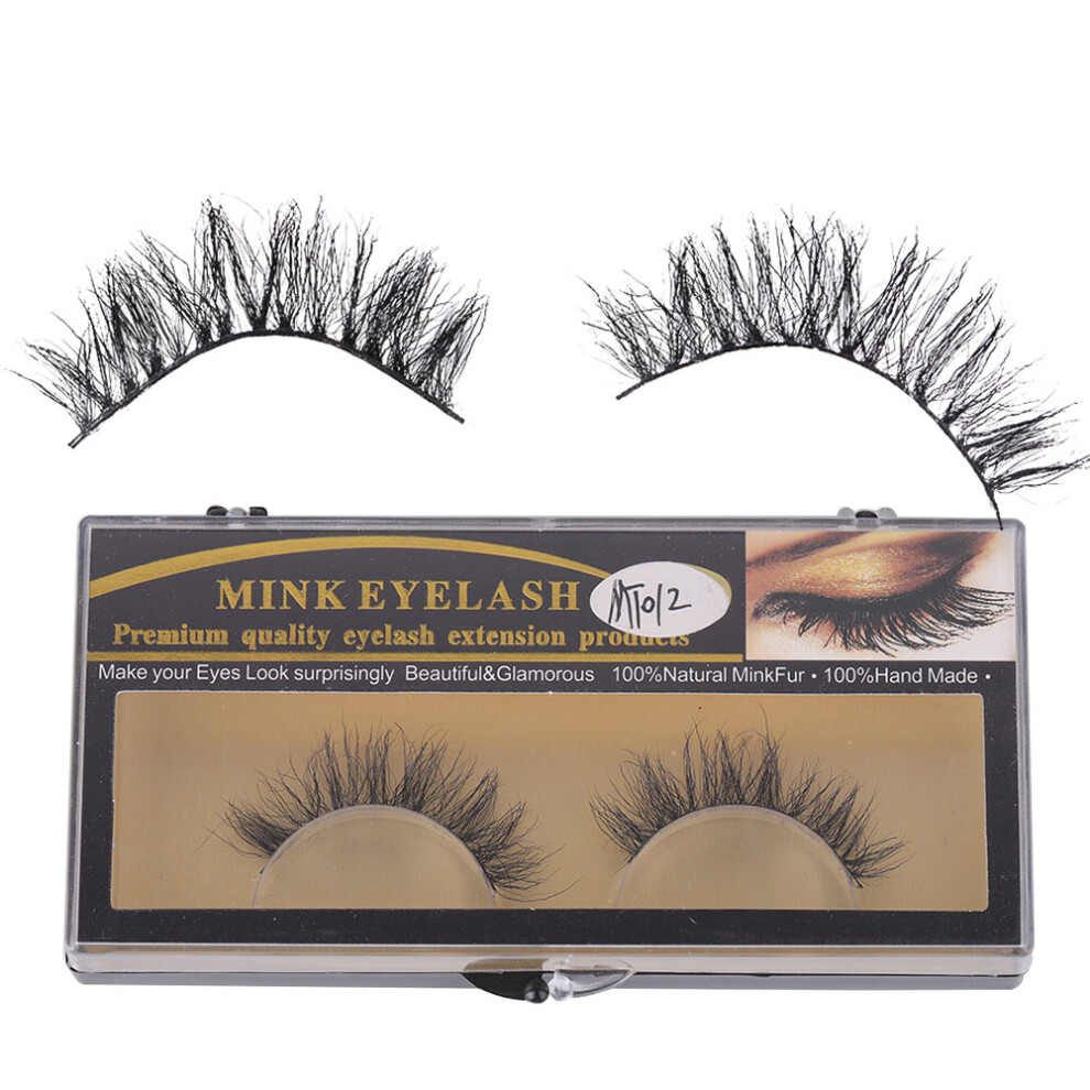 Natural Horse Hair False Eyelashes Volume Soft Extension (MT012)