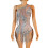 Dynamic Single Arm Dancewear With Detailing For-White L 1