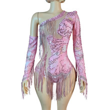 Flexible One Sleeve Performances Attires With Breathable-Pink L