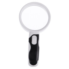 Double Light Led Magnifying Glass Handheld Reading Magnifier For Home Use Portable Magnifier For Jeweler Eye Loupe