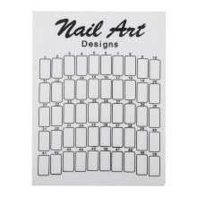 50 Stück Nagelkunst-Falschnägel-Anzeigetafel Gel-Farbkarte Weiß
